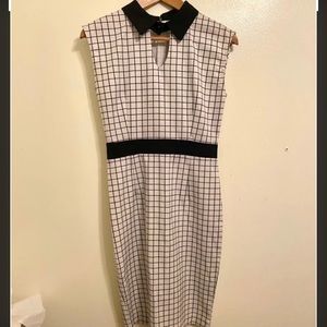 Patterns plaid dress knee length